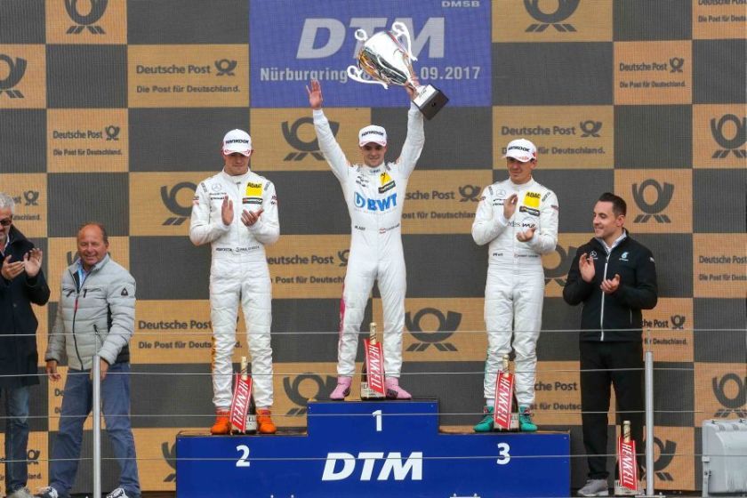 Race 1 podium at Nurburgring