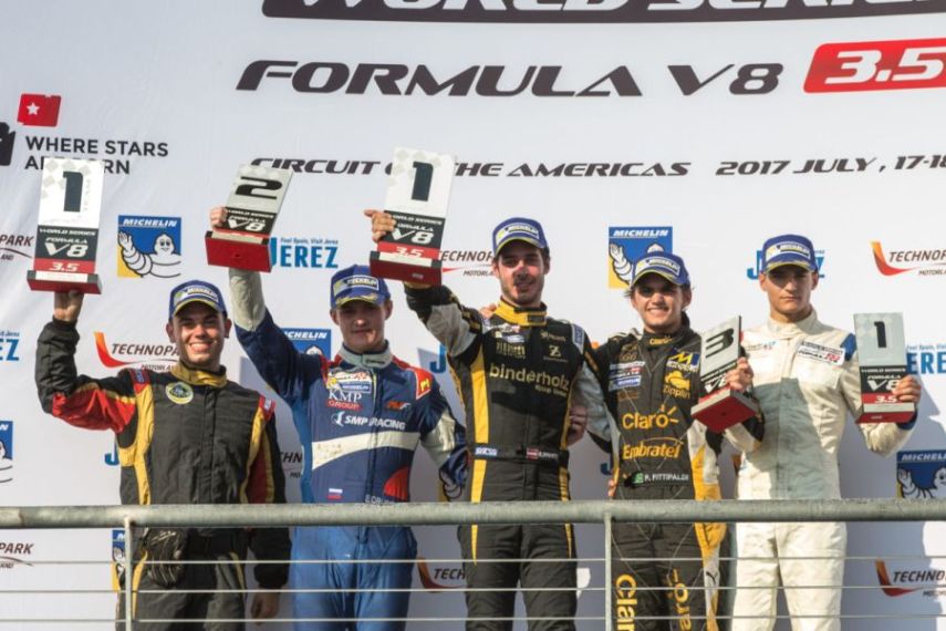 Formula V8 3.5, Circuit of the Americas, race 1 podium