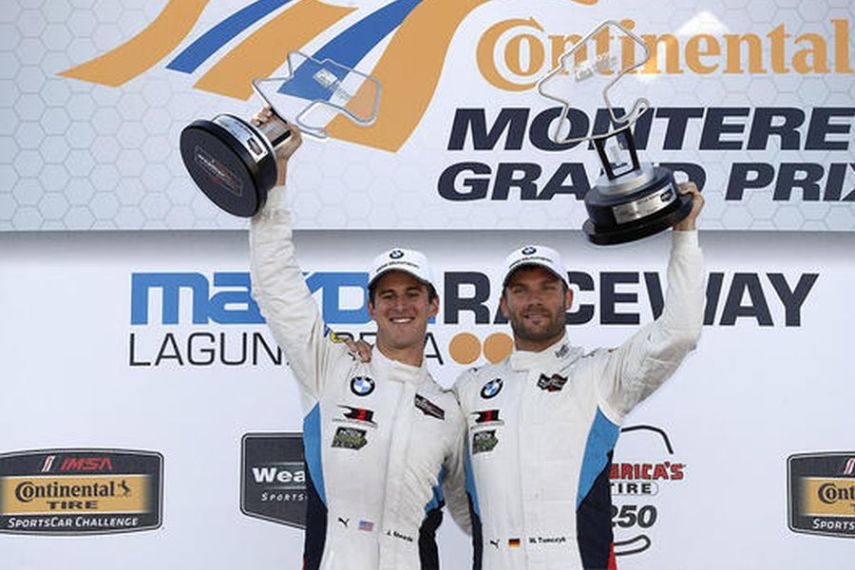 GTLM winners John Edwards and Martin Tomczyk