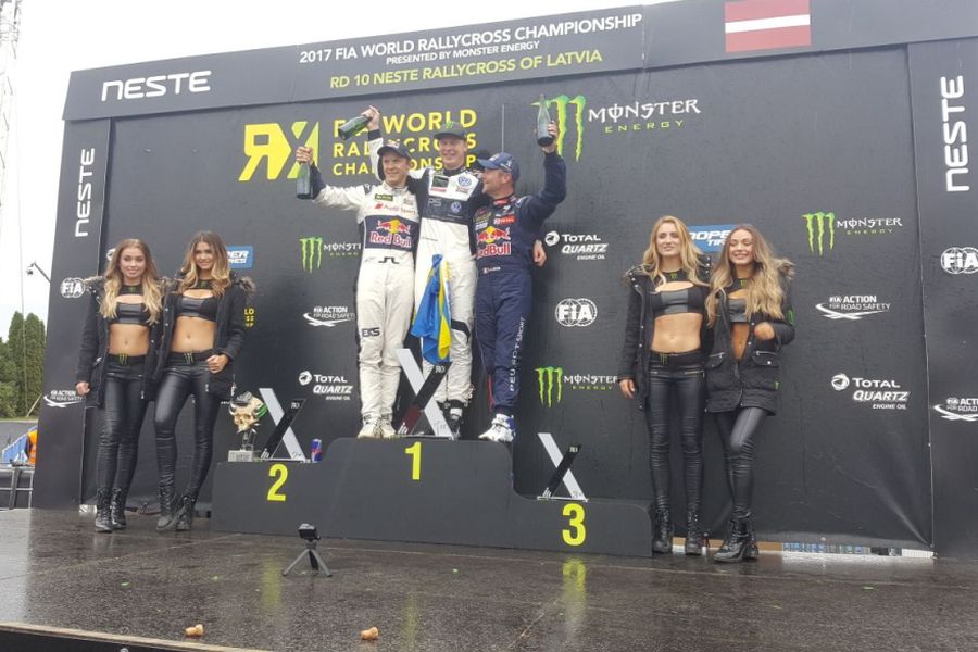 2017 World RX, Latvia RX podium