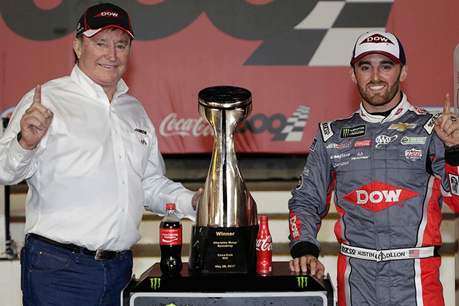 Richard Childress and his grandson Austin Dillon