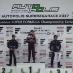 Super Formula Autopolis podium, 2017