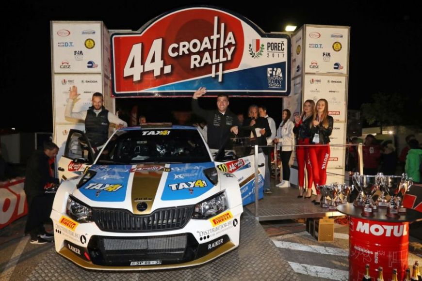 David Botka and Mark Mesterhazi, the winners of the 2017 Croatia Rally