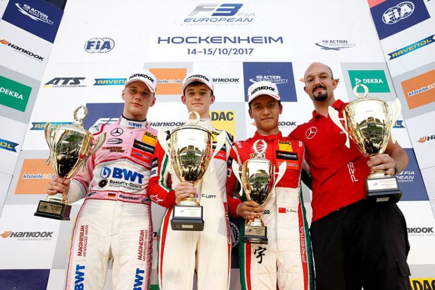 2017 Formula 3 European Championship, Hockenheim race 2 podium