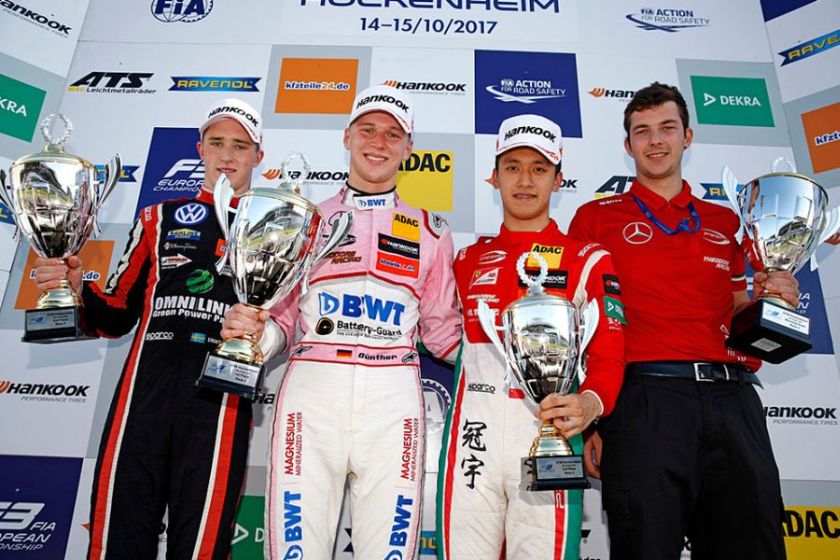 Formula 3 Europe, Hockenheim, race 3 podium