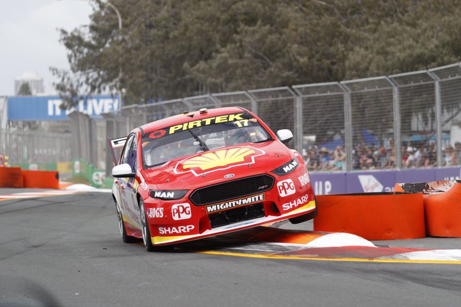 Gold Coast 600 race 2 winners Scott McLaughlin and Alexandre Premat