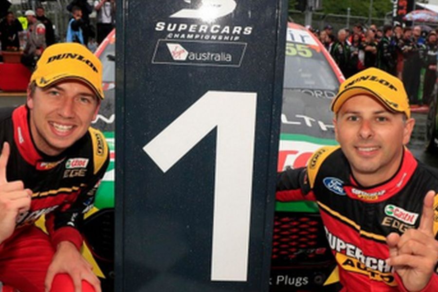 Chaz Mostert and Steve Owen, race 1 winners at 2017 Gold Coast 600