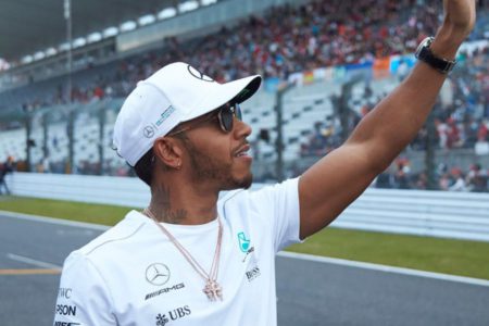 Lewis Hamilton at Japanese Grand Prix at Suzuka
