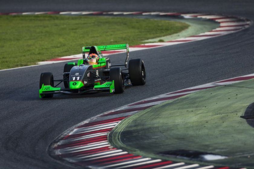 11 FENESTRAZ Sacha (fra) Renault FR 2.0L team Josef Kaufmann racing action during the 2017 Formula Renault 2.0 race of Barcelone, Spain, from october 27 to 29