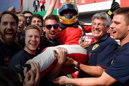 Ferrari Challenge Europe, Imola. Coppa Shell race 2 winner Fabienne Wohlwend