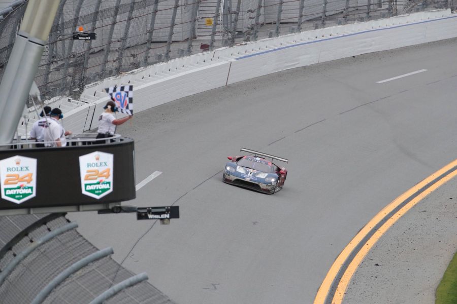 The #67 Ford GT wins GTLM class at 2018 Daytona 24 Hours