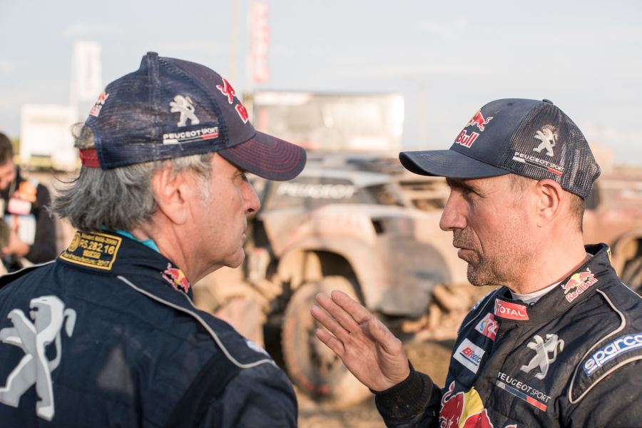 Carlos Sainz and Stephane Peterhansel