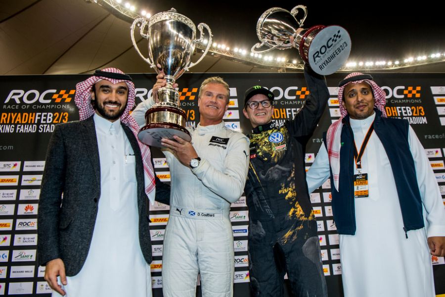 2018 Race of Champions podium
