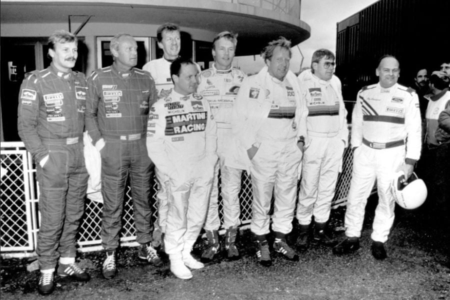Eight world champions at the inaugural Race of Champions in 1988