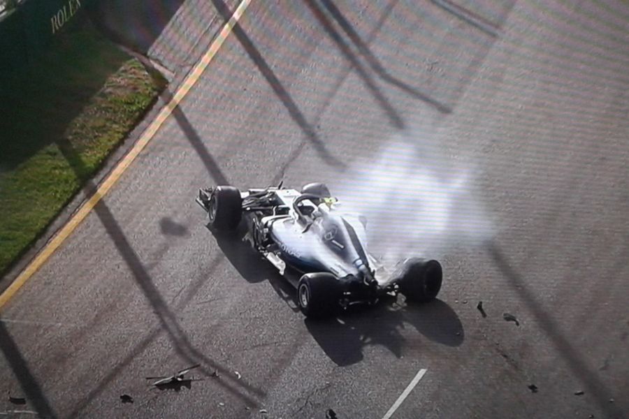 Australian Grand Prix, Valtteri Bottas crash