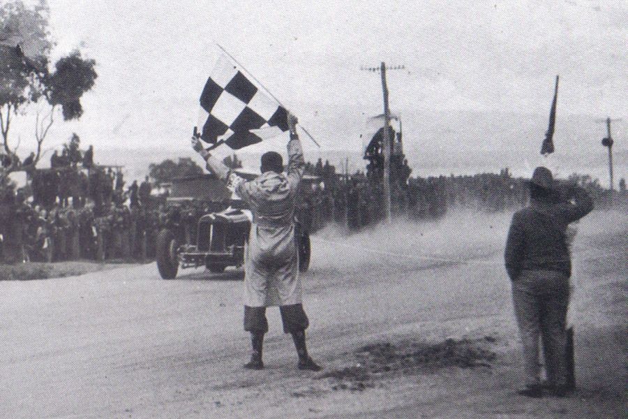 Peter Whitehead won the 1938 Australian Grand Prix at Mount Panorama Circuit