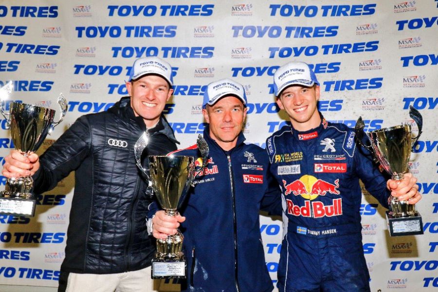 Andreas Bakkerud, Sebastien Loeb, Timmy Hansen