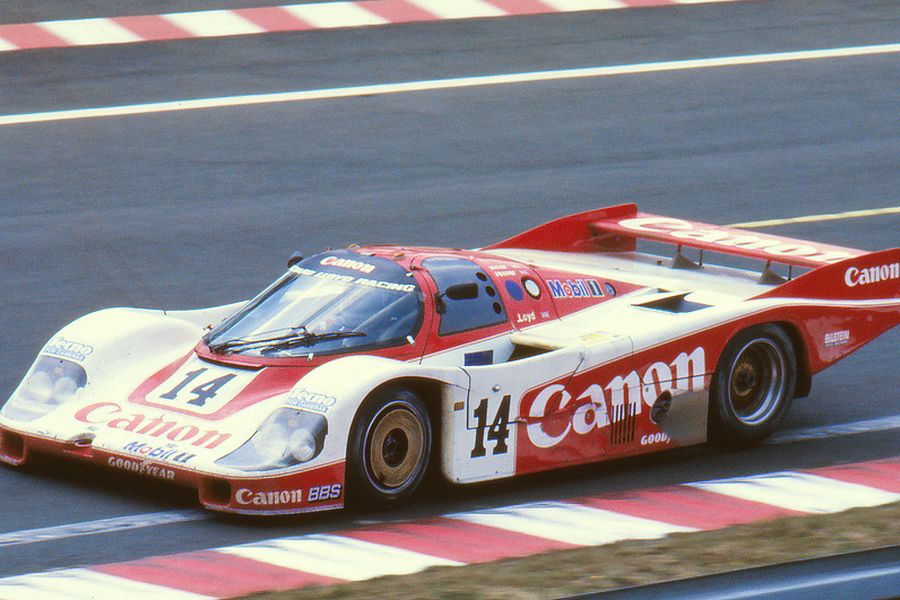 Richard Lloyd's #14 Porsche 956 GTi at 1985 Le Mans 24 Hours