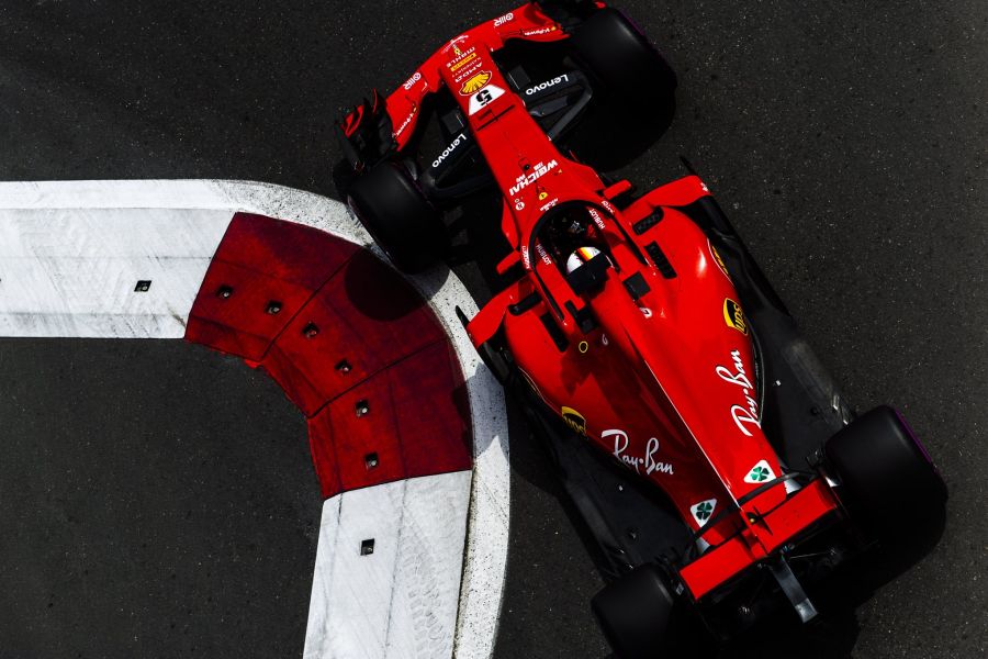 Sebastian Vettel was the fastest qualifier at Baku City Circuit