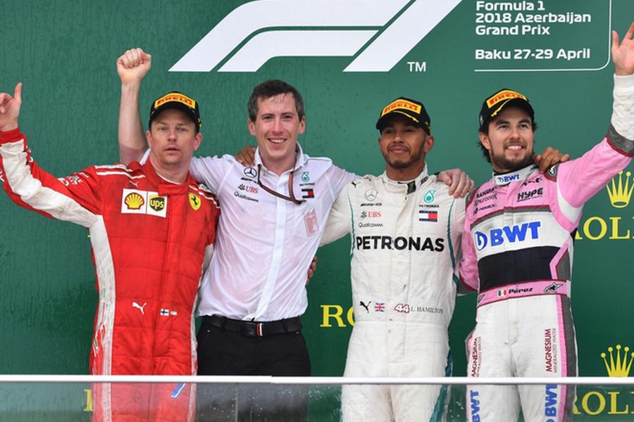 Azerbaijan Grand Prix podium