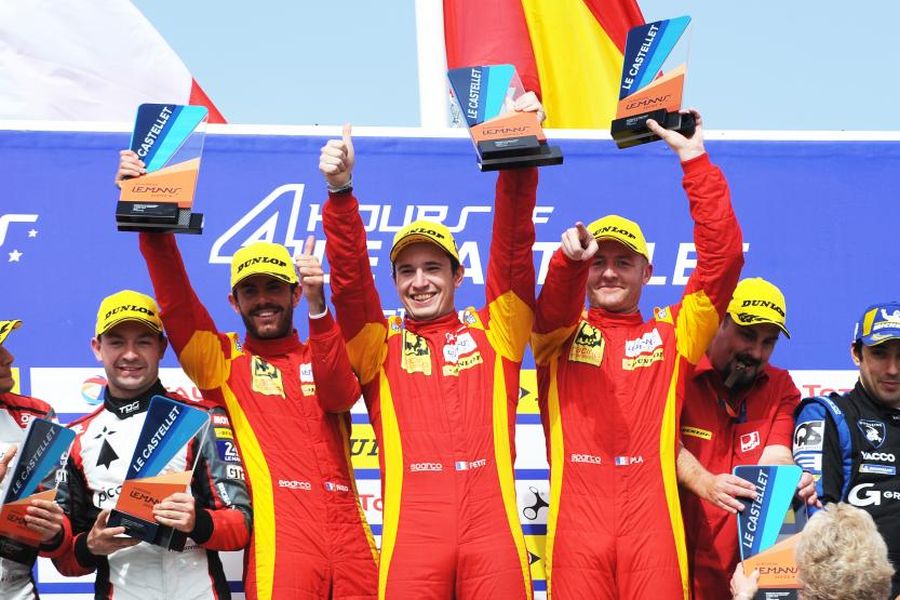 Race winners Norman Nato, Paul Petit and Olivier Pla