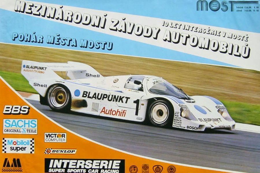 A poster for Interserie race, 1988