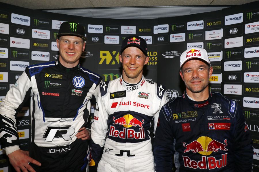 World RX podium scorers in Portugal