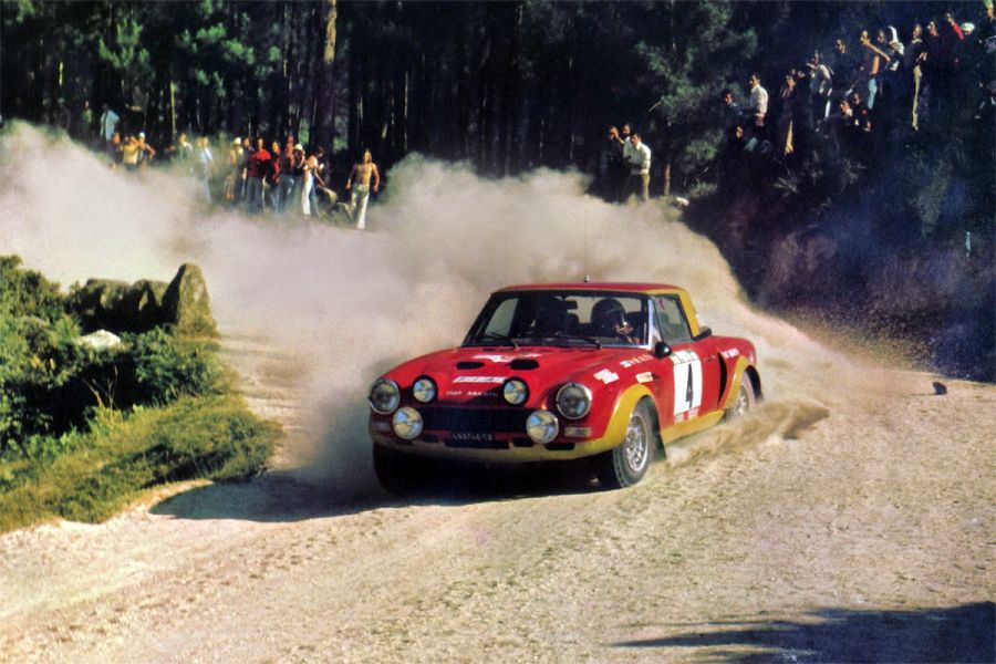 Alen's Fiat 124 Abarth Rallye Markku Alen's Fiat 124 Abarth Rallye at 1975 Rallye Portugal