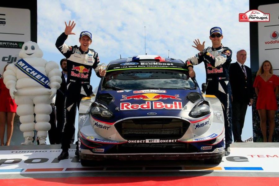 Ingrassia and Ogier in 2017 2017 Rally de Portugal, Ingrassia, Ogier