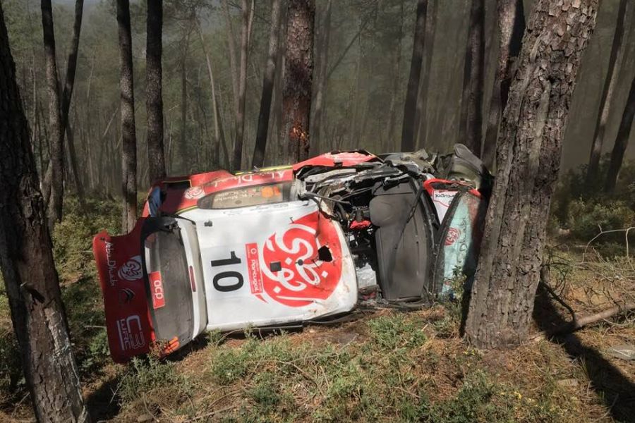 2018 Rally de Portugal, Kris Meeke crash