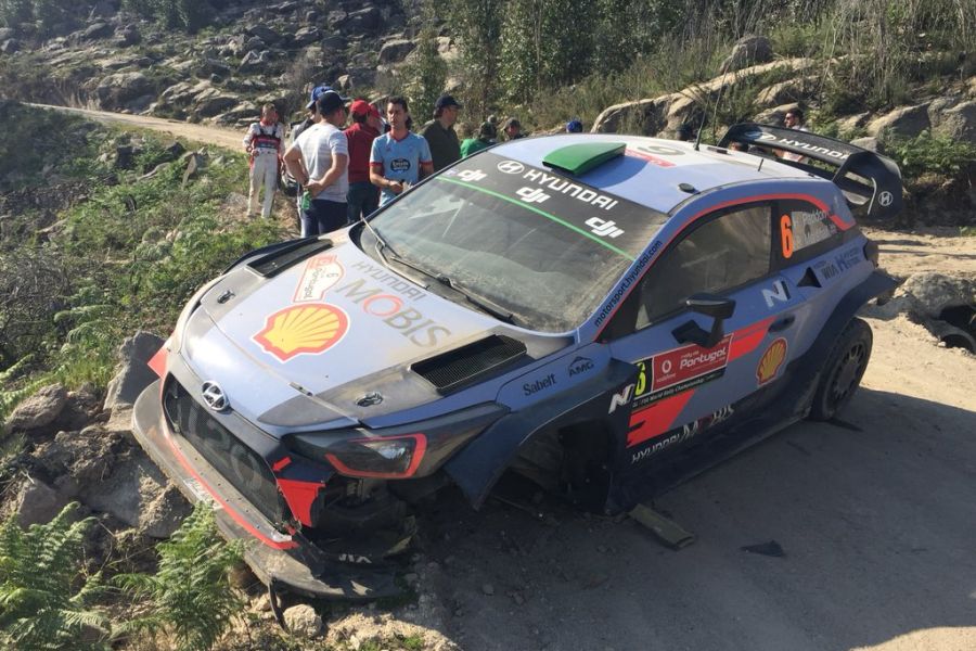 2018 Rally de Portugal, Hayden Paddon crash