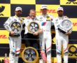 DTM Hungaroring, race 2 podium, Timo Glock, Marco Wittmann, Philipp Eng