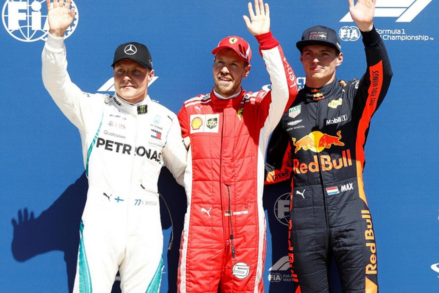 Canadian Grand Prix: Bottas, Vettel, Verstappen