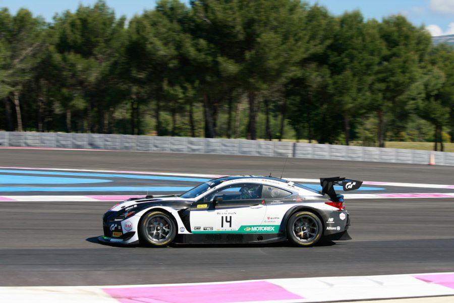 #14 Lexus RC F GT3 - victorious car at Circuit Paul Ricard