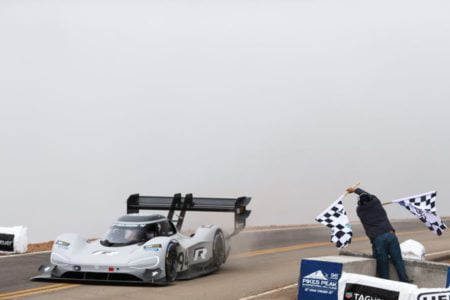 2018 Pikes Peak International Hill Climb, Romain Dumas, Volkswagen I.D. R Pikes Peak electric car