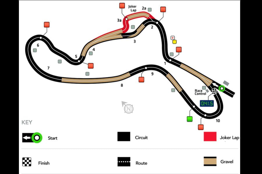 Holjes rallycross circuit layout/map