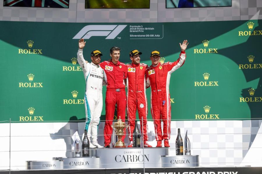 F1 British Grand prix podium