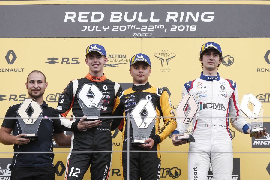 Formula Renault Eurocup, Red Bull Ring, race 1 podium