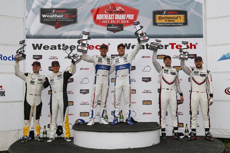 IMSA, Northeast Grand Prix, Lime Rock Park, GTLM podium