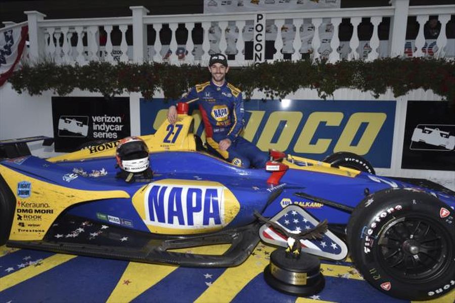 Alexander Rossi wins at Pocono