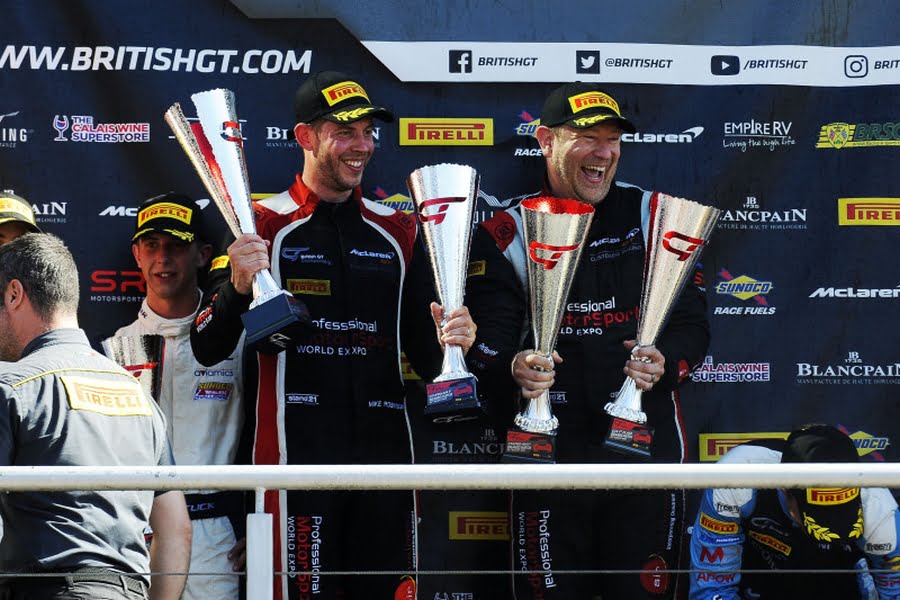 GT4 class winners at Brands Hatch