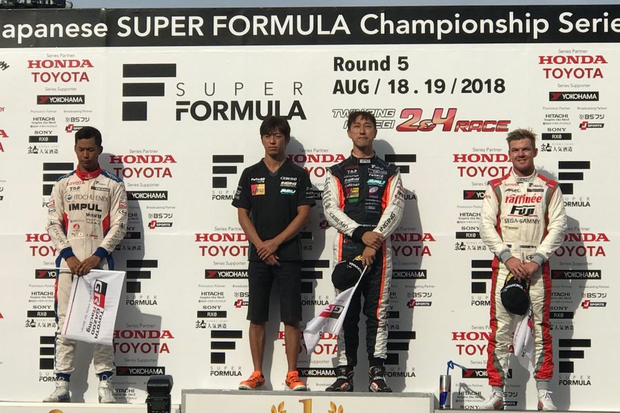 Super Formula Twin Ring Motegi podium