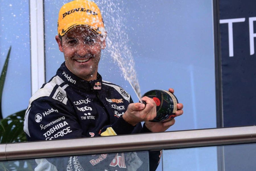 Jamie Whincup wins at The Bend