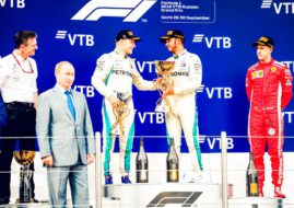 2018 Russian Grand Prix podium