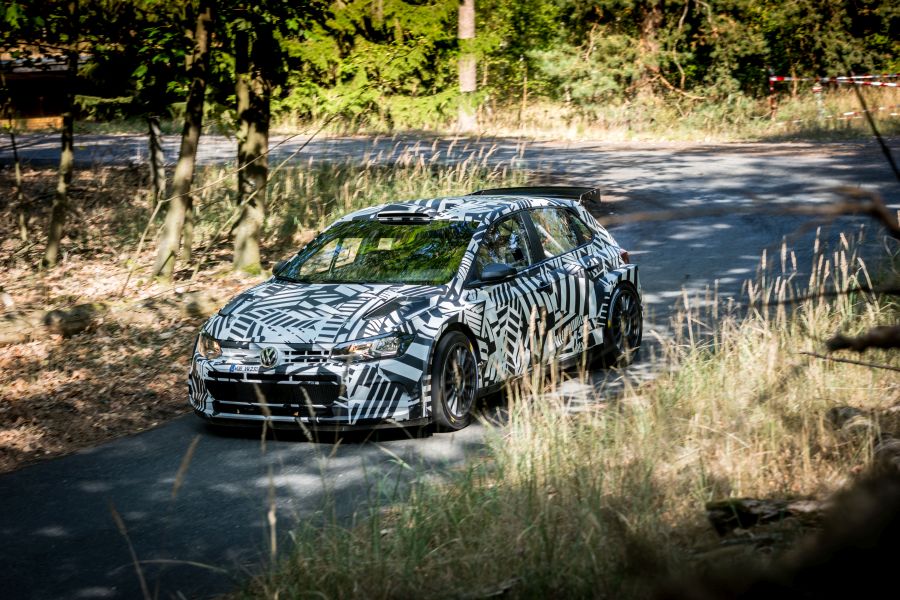 Volkswagen Polo GTI R5 during a test