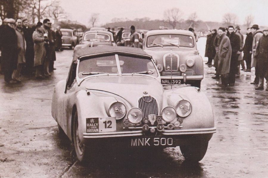 RAC Rally, 1951, sepia