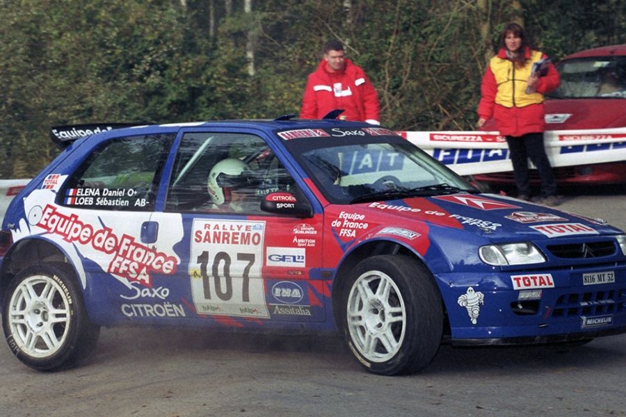 Sebastien Loeb Daniel Elena Citroen Saxo Kit Car 2000 Rallye Sanremo