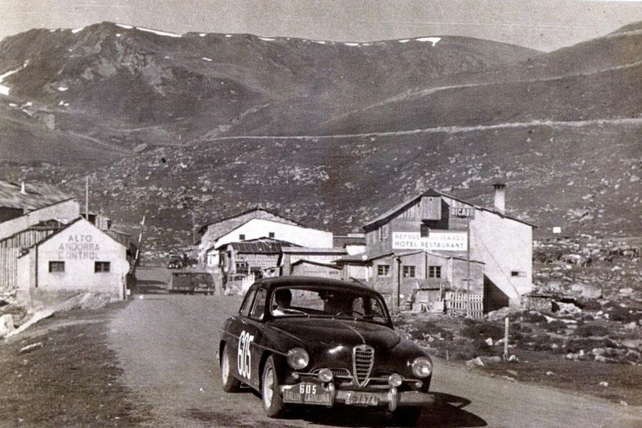 Alfa Romeo 1900 was a victorious car in the first ever Rally Catalunya