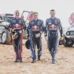 Stephane Peterhansel, Carlos Sainz and Cyril Despres in Erfoud , Morocco on September 24, 2018