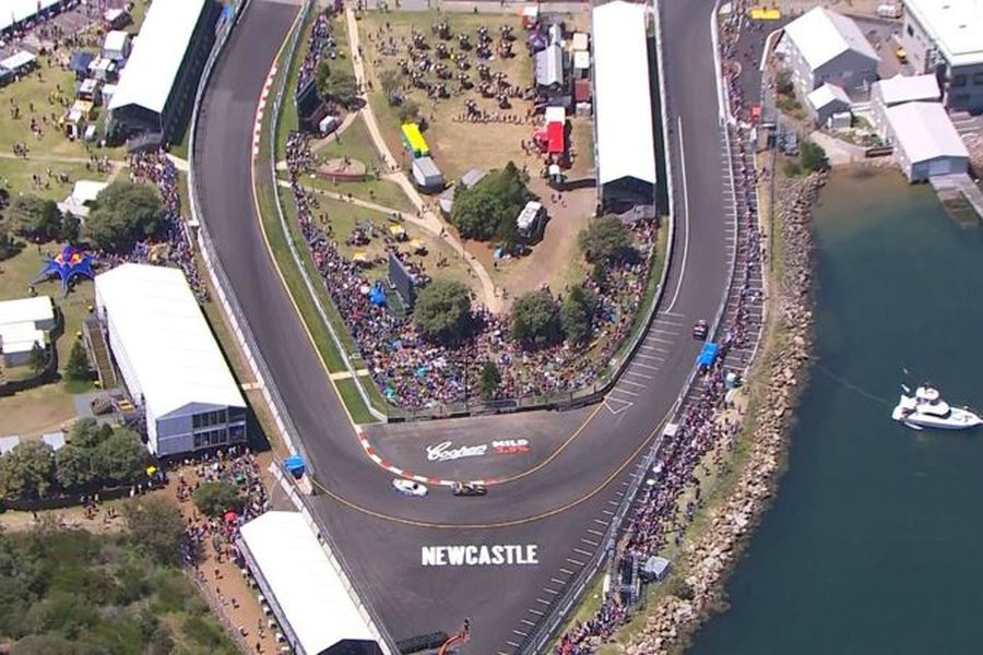 Newcastle Street Circuit hairpin